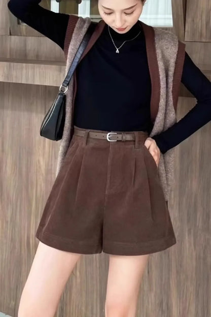 Coffee Color High-waisted Slimming