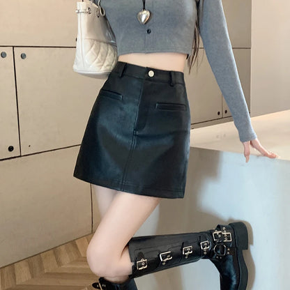 Chloe High-Waist Faux Leather Skirt | Stylish & Versatile