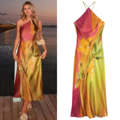 Colette Satin Dress