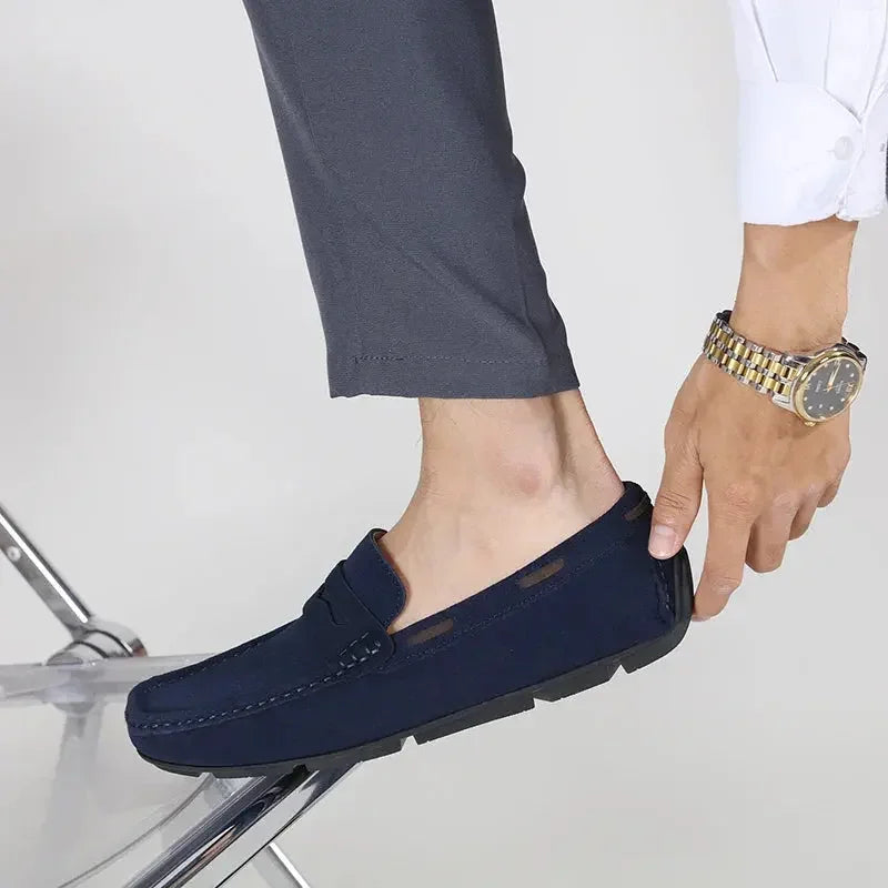 Fletro Genuine Suede Loafers RileyRiver