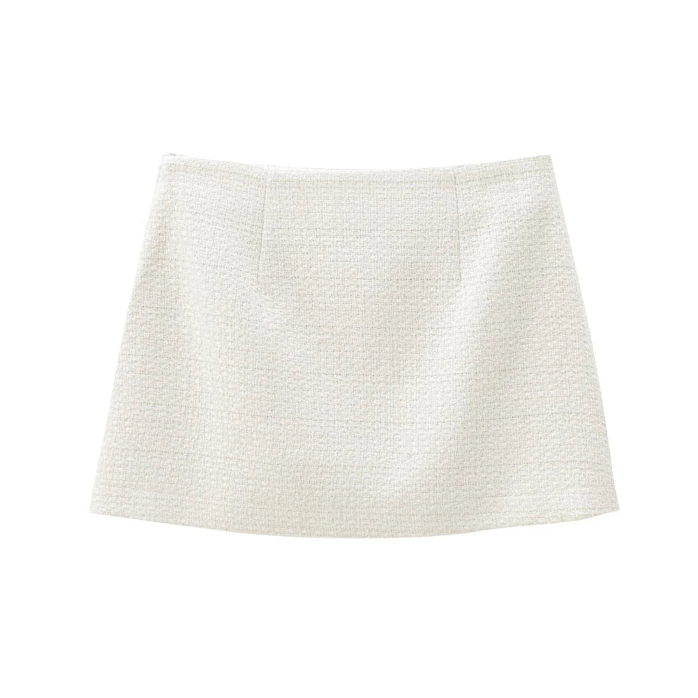Mary 2 Piece Skirt and Jacket Set Off White