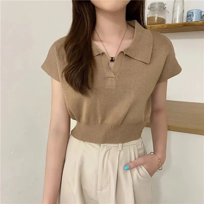Katty New 2025 Pattern Collared Sweater