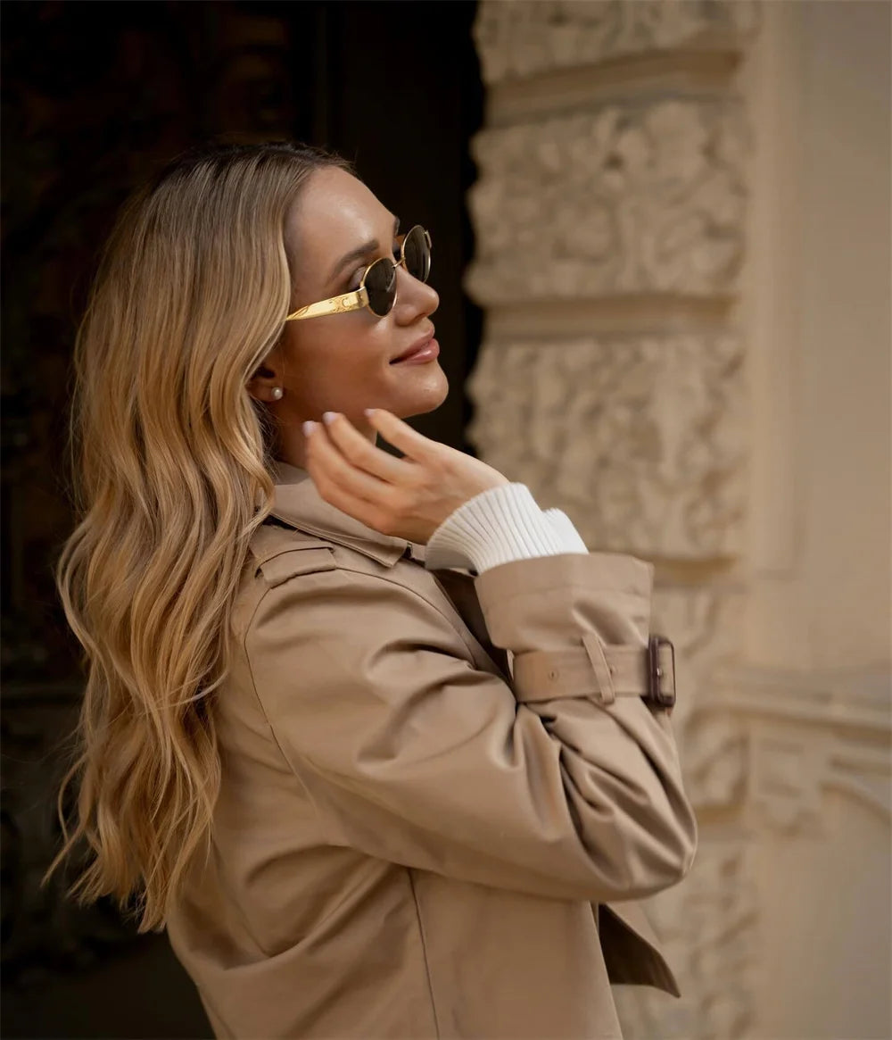 Women's vintage cropped Jacket Linna spring autumn streetwear