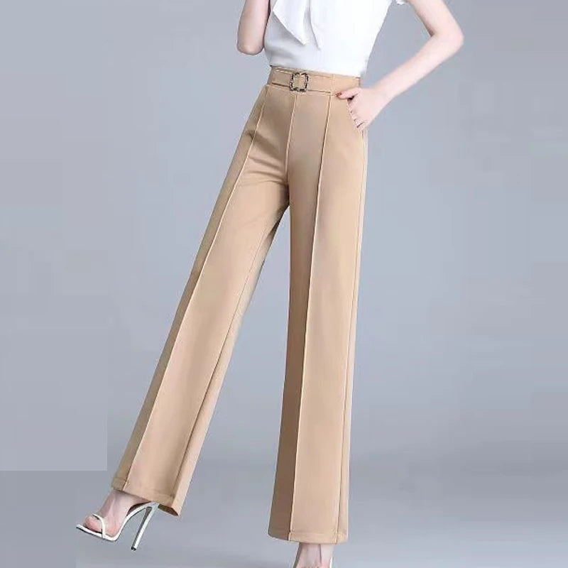 Elena Tailored Belted Wide Leg Trousers