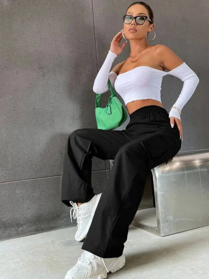 Monica spandex high waist elegant pants