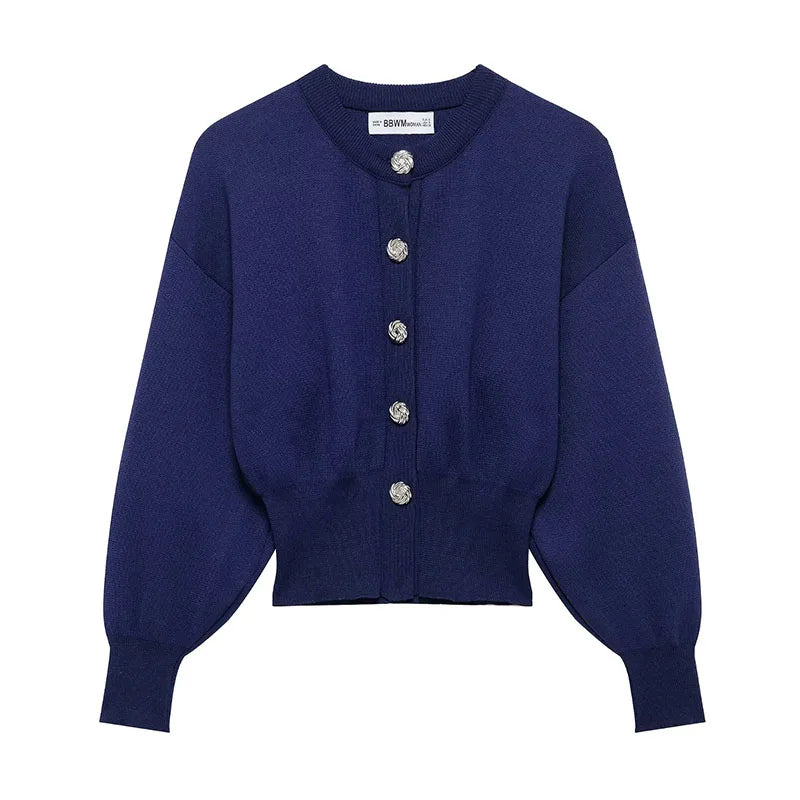 Megan Slim Fit 2 Piece Set Knitted Sweater Jacket