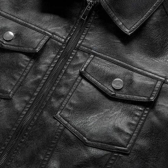 Varves Genuine Leather Jacket - Olympus Madrid