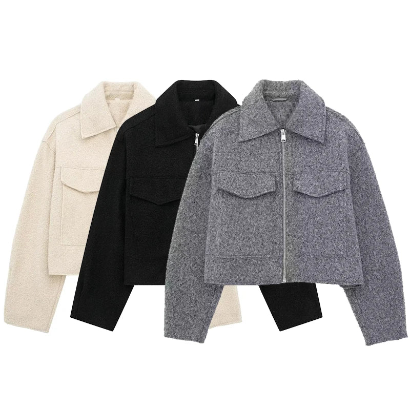 Jacket Ravènne Vintage Front Zipper