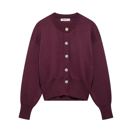 Megan Slim Fit 2 Piece Set Knitted Sweater Jacket