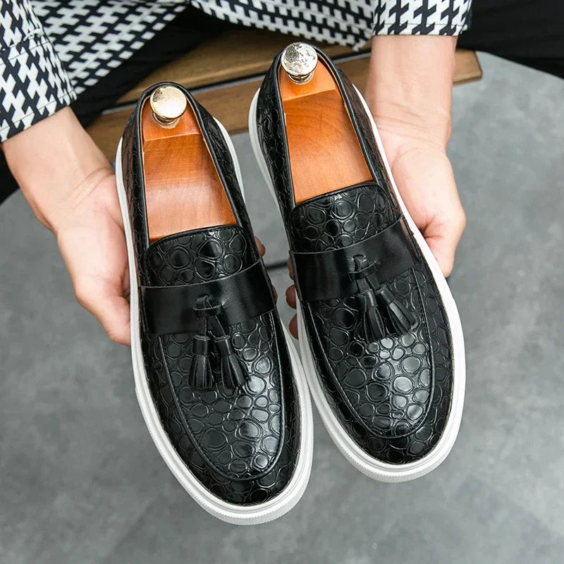 Tevan Leather Loafers - Olympus Madrid