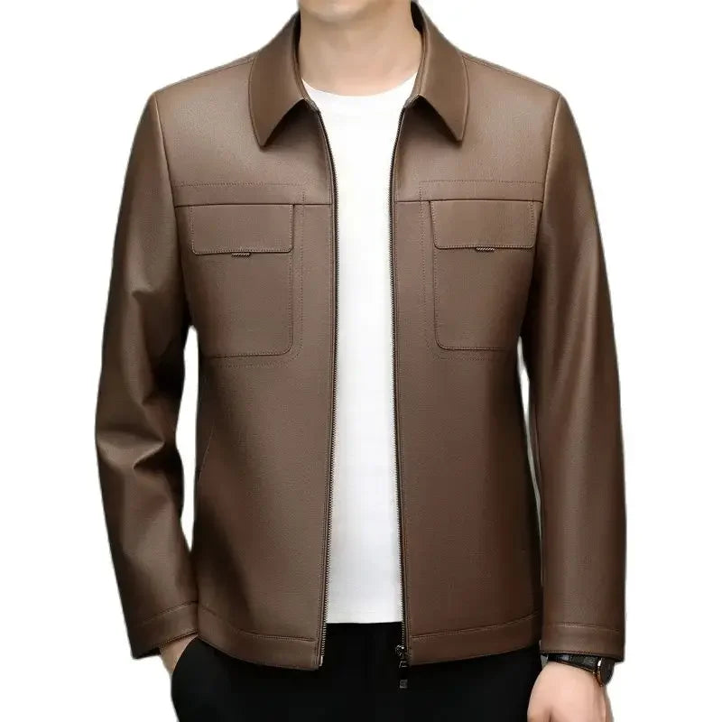 Reed Genuine Leather Jacket - Olympus Madrid