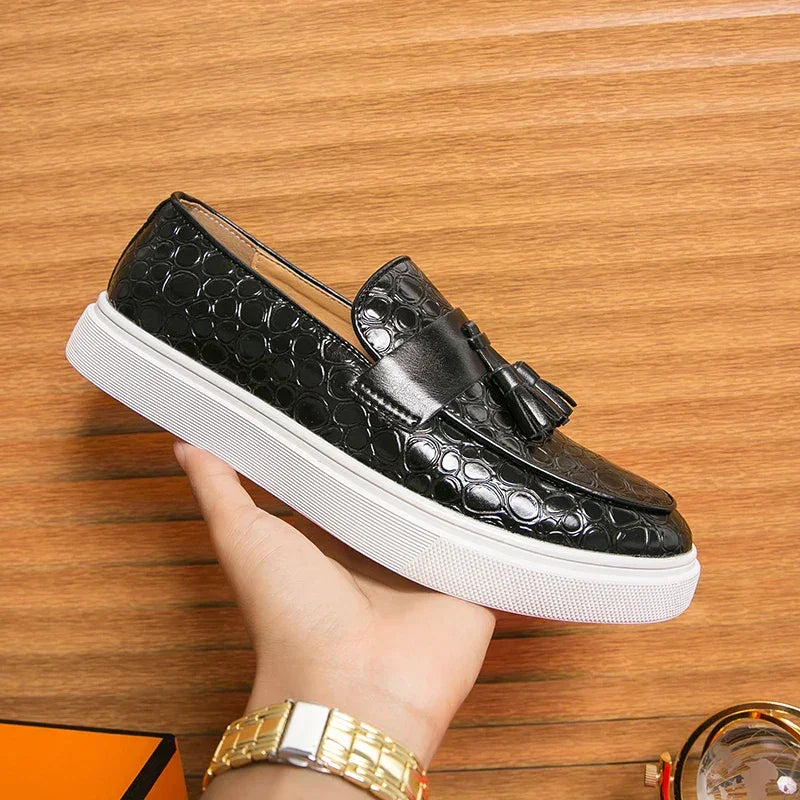 Tevan Leather Loafers - Olympus Madrid