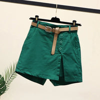 Green with belt