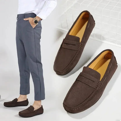 Fletro Genuine Suede Loafers RileyRiver