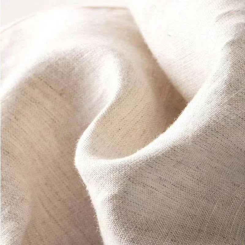 Charmy pants cotton and linen elegant high-waisted trousers