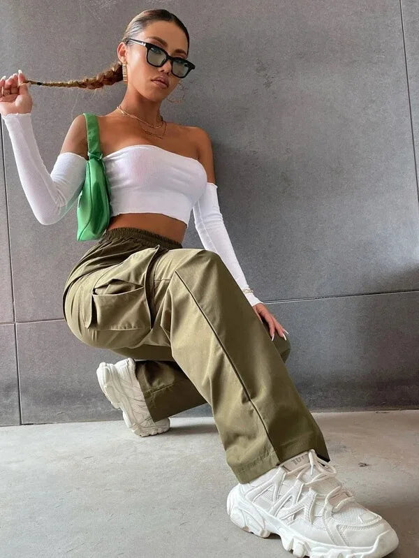 Monica spandex high waist elegant pants