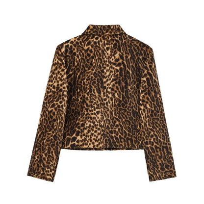 Ellen 2-piece set Leopard print blazer and skirt