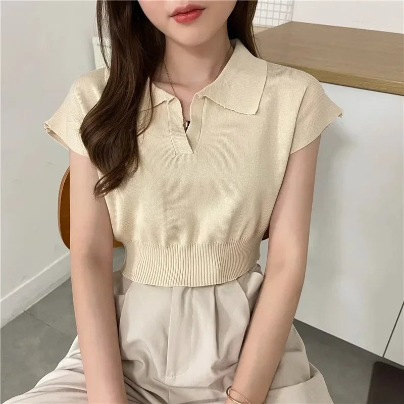 Katty New 2025 Pattern Collared Sweater