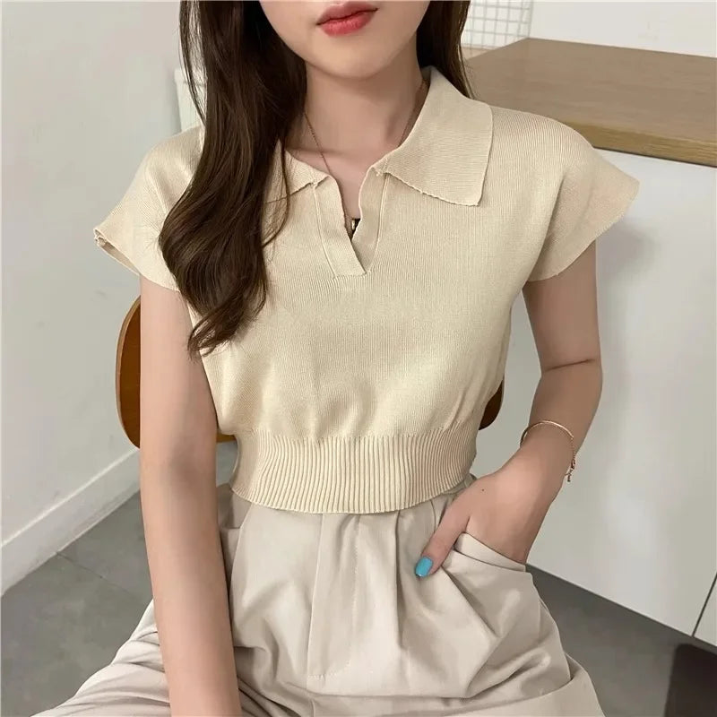 Katty New 2025 Pattern Collared Sweater