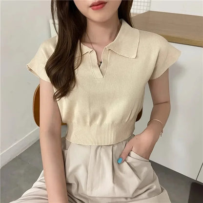 Katty New 2025 Pattern Collared Sweater