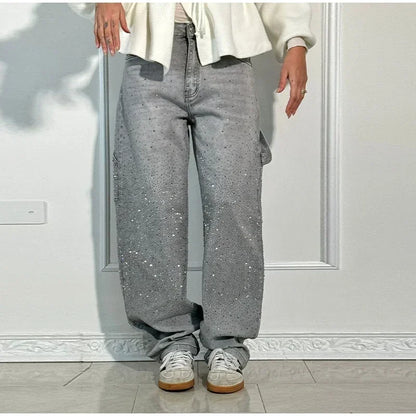 Pants Ellena Vintage Rhinestone Cowboy Jeans Spring 2025