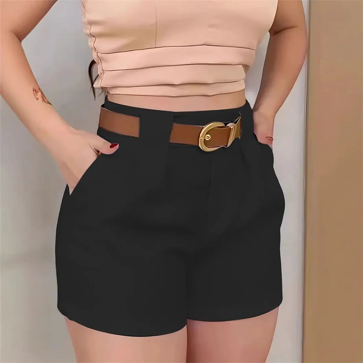 Women Fashion High Waist Shorts Summer