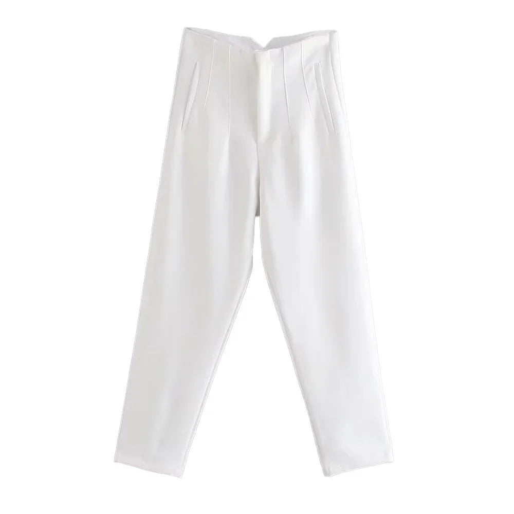 Lia High Waist Ankle Trousers