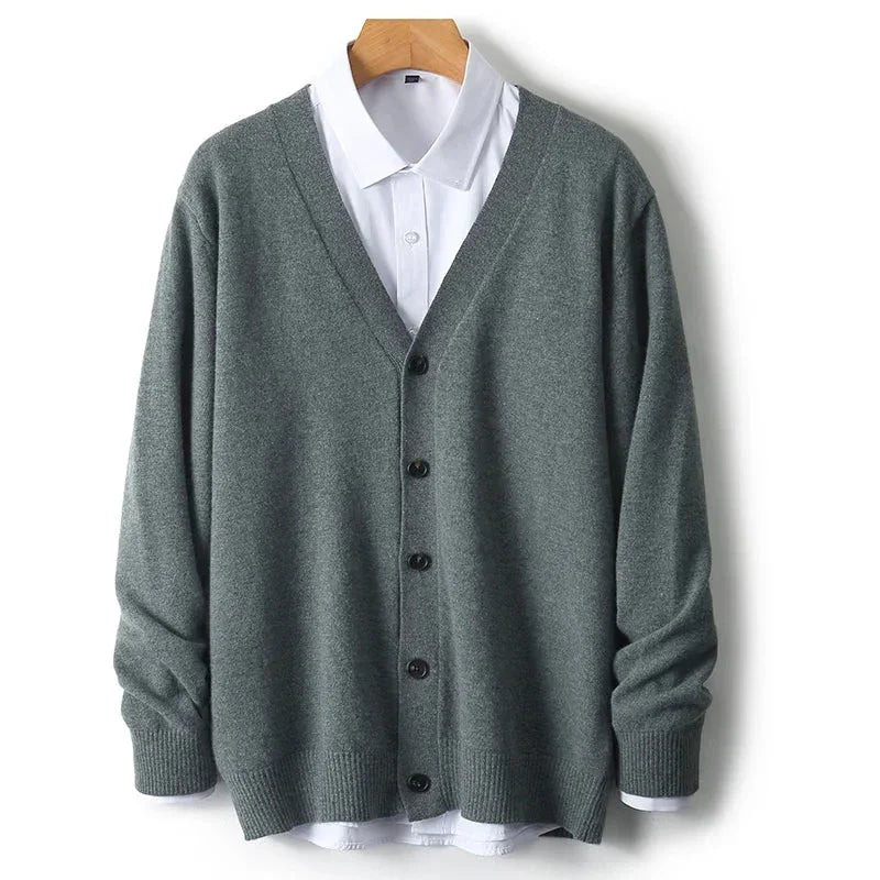 Caldura 100% Wool Cardigan - Olympus Madrid