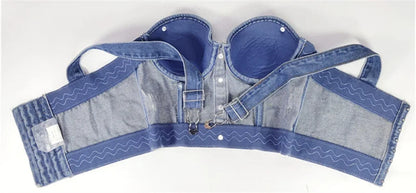 Megan Shapewear Crop Top with Stones and Cups