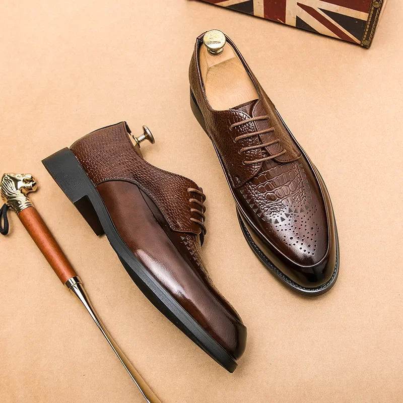 Pelle Genuine Leather Oxfords