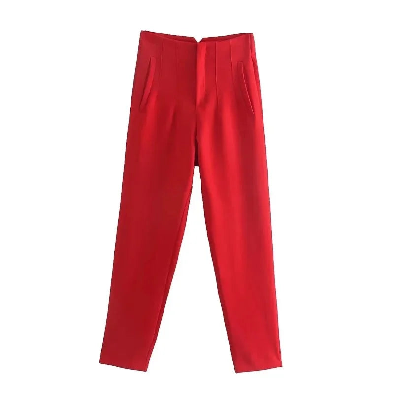 Olivia High Waist Pencil Trousers