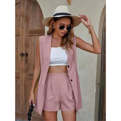 Emma Tailoring Vest and Shorts