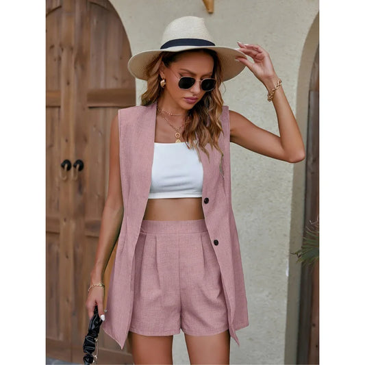 Emma Tailoring Vest and Shorts