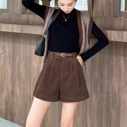 Coffee Color High-waisted Slimming