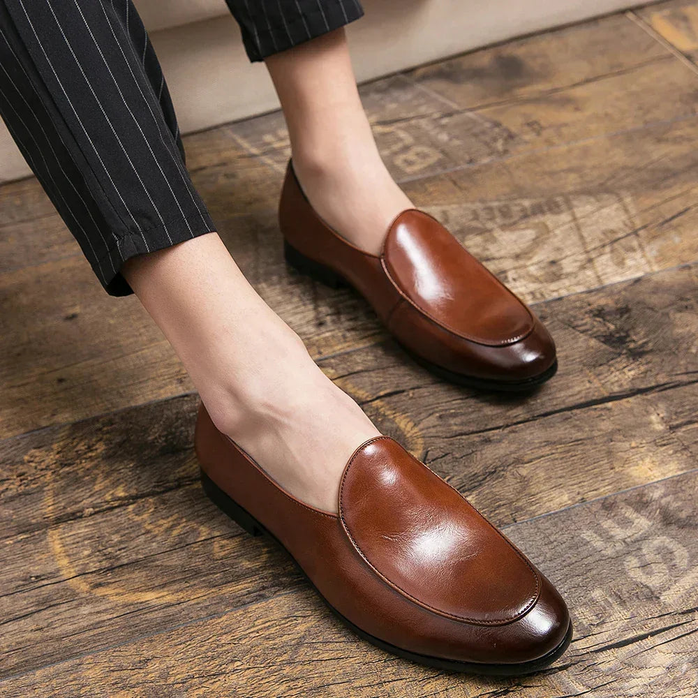 Silas Leather Loafers - Olympus Madrid