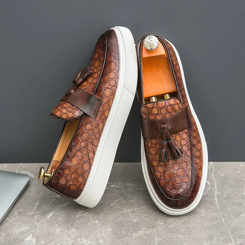 Tevan Leather Loafers - Olympus Madrid