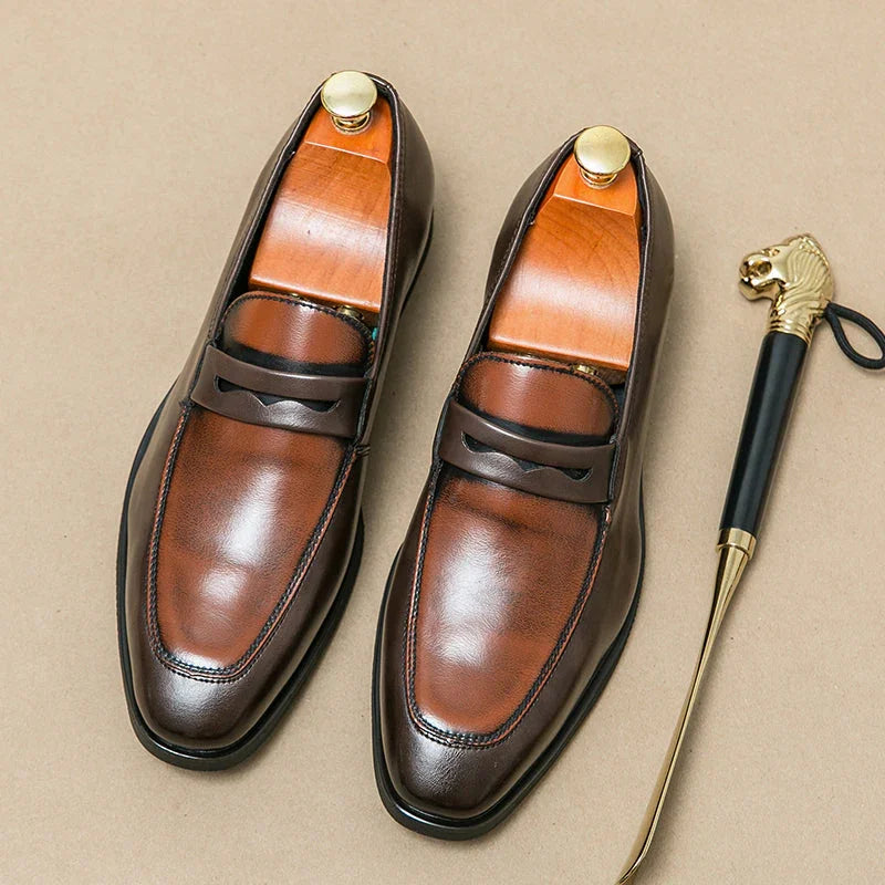 Darrow Leather Loafers - Olympus Madrid