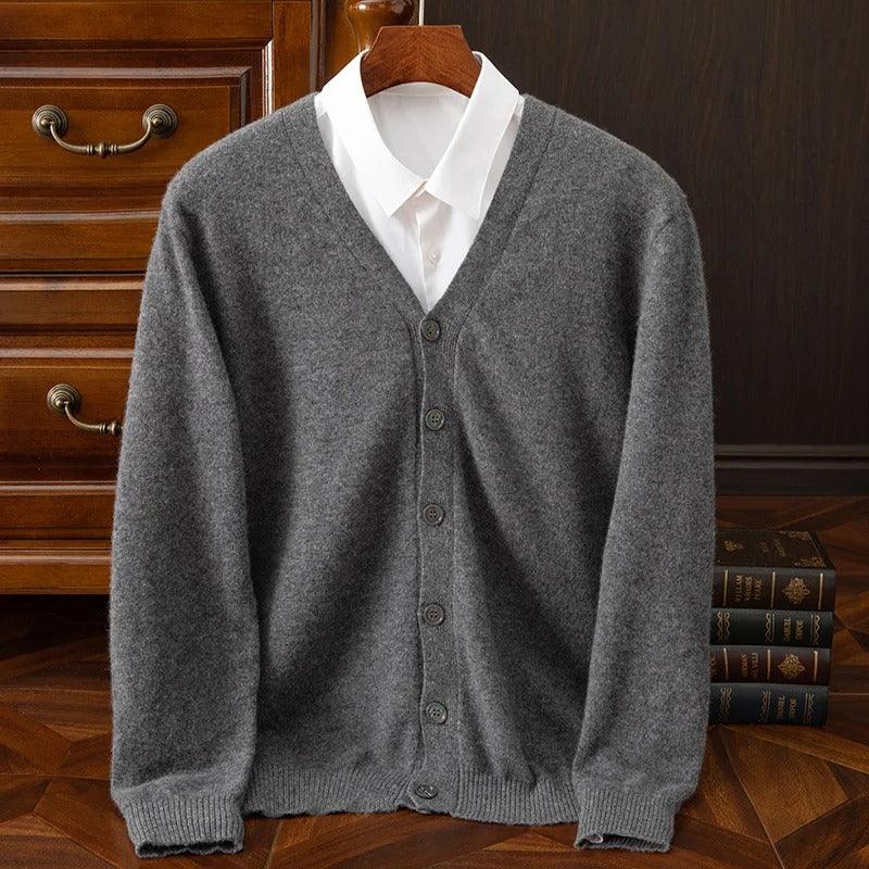 Caldura 100% Wool Cardigan - Olympus Madrid