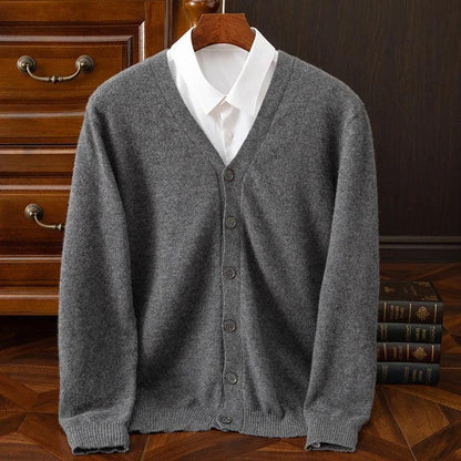 Caldura 100% Wool Cardigan - Olympus Madrid