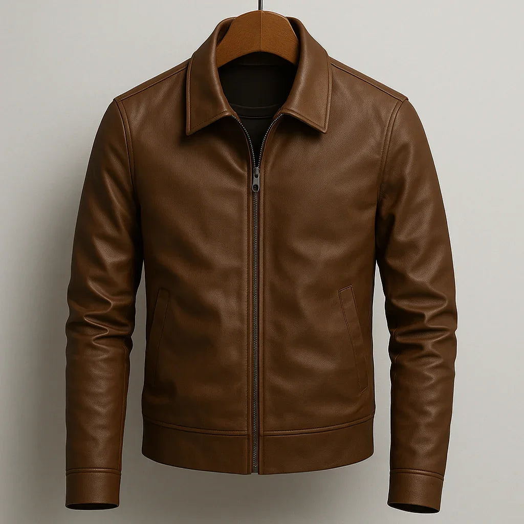 Grayson Leather Jacket - Olympus Madrid