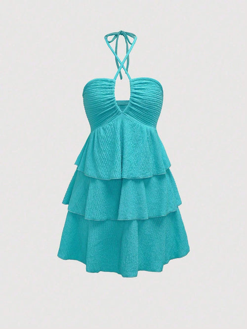 Halter Neck Mini Dress