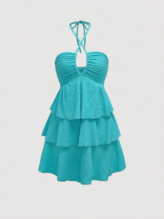 Halter Neck Mini Dress