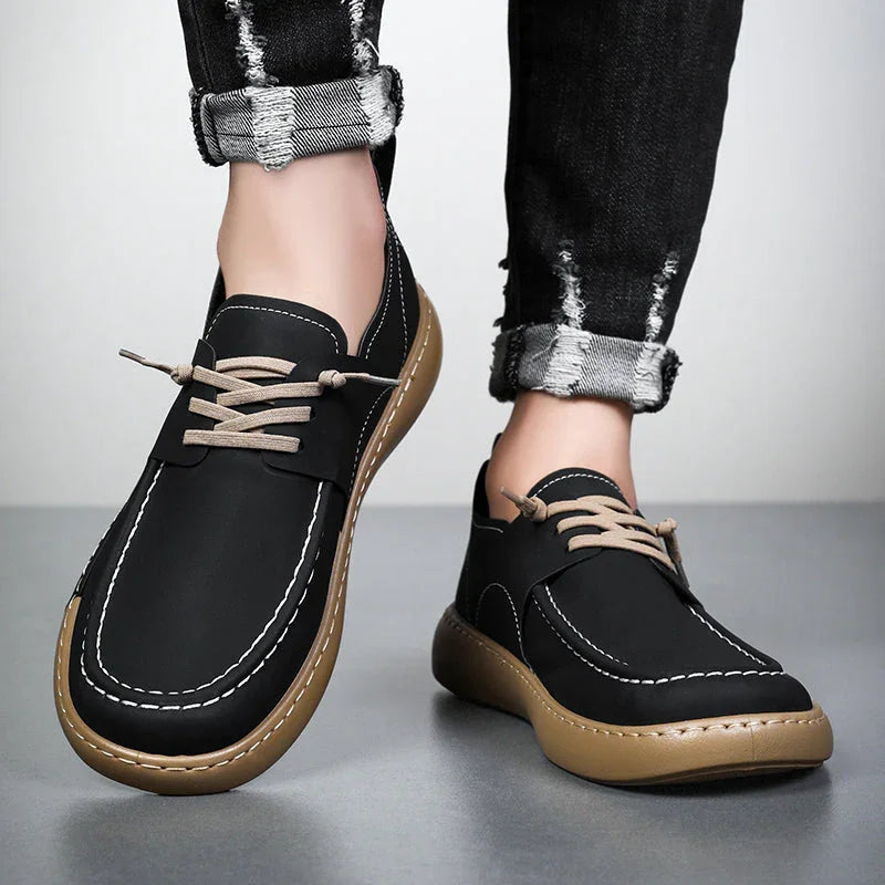 Onyx Leather Shoes - Olympus Madrid