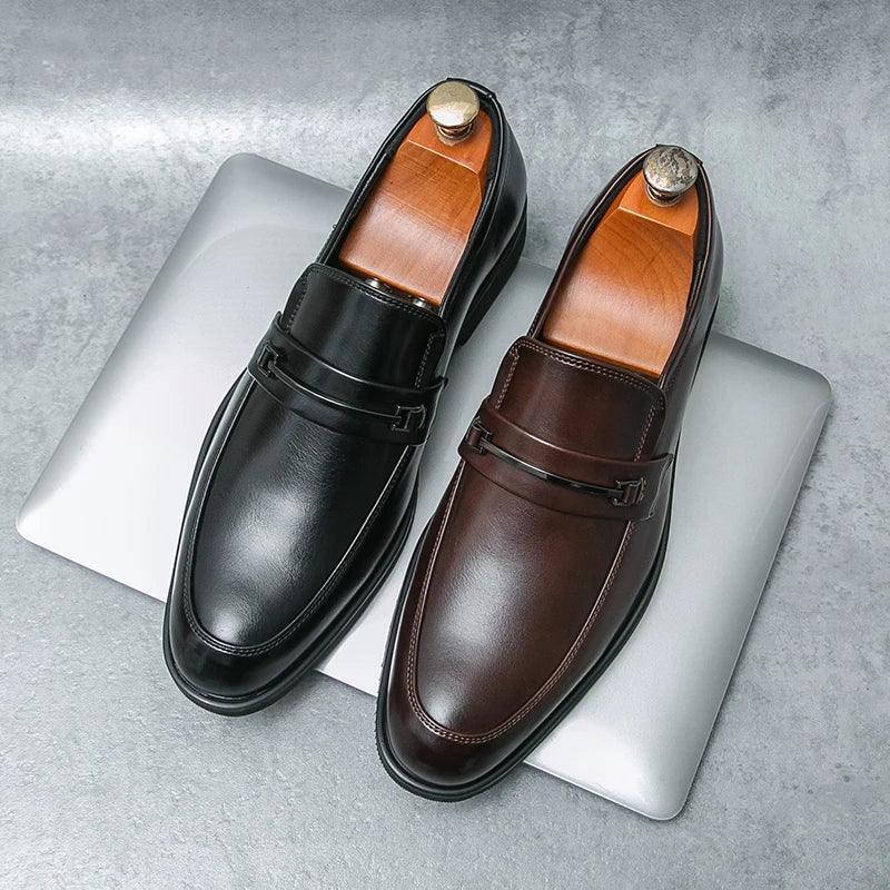 Calder Leather Loafers - Olympus Madrid