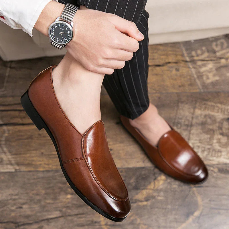 Silas Leather Loafers - Olympus Madrid