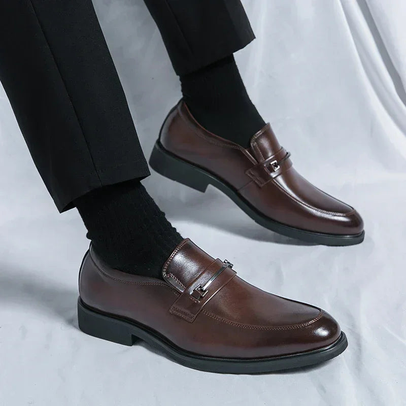 Calder Leather Loafers - Olympus Madrid