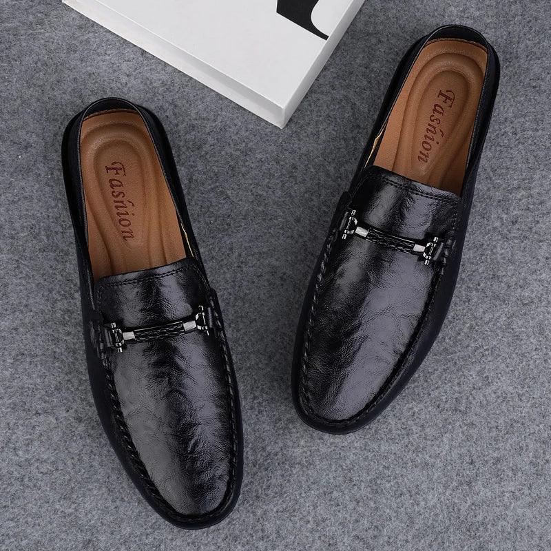 Kizar Leather Loafers - Olympus Madrid