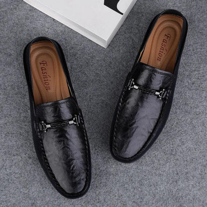 Kizar Leather Loafers - Olympus Madrid
