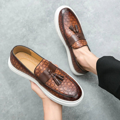 Tevan Leather Loafers - Olympus Madrid