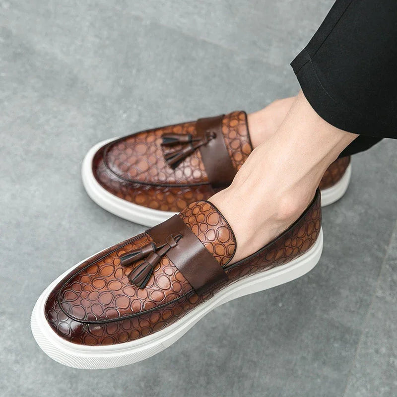 Tevan Leather Loafers - Olympus Madrid